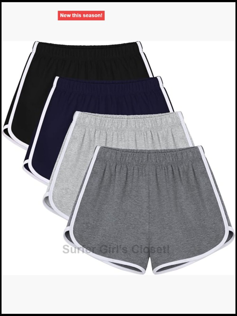 Cotton Yoga Shorts with Pockets Loose Athletic Running Shorts for Women